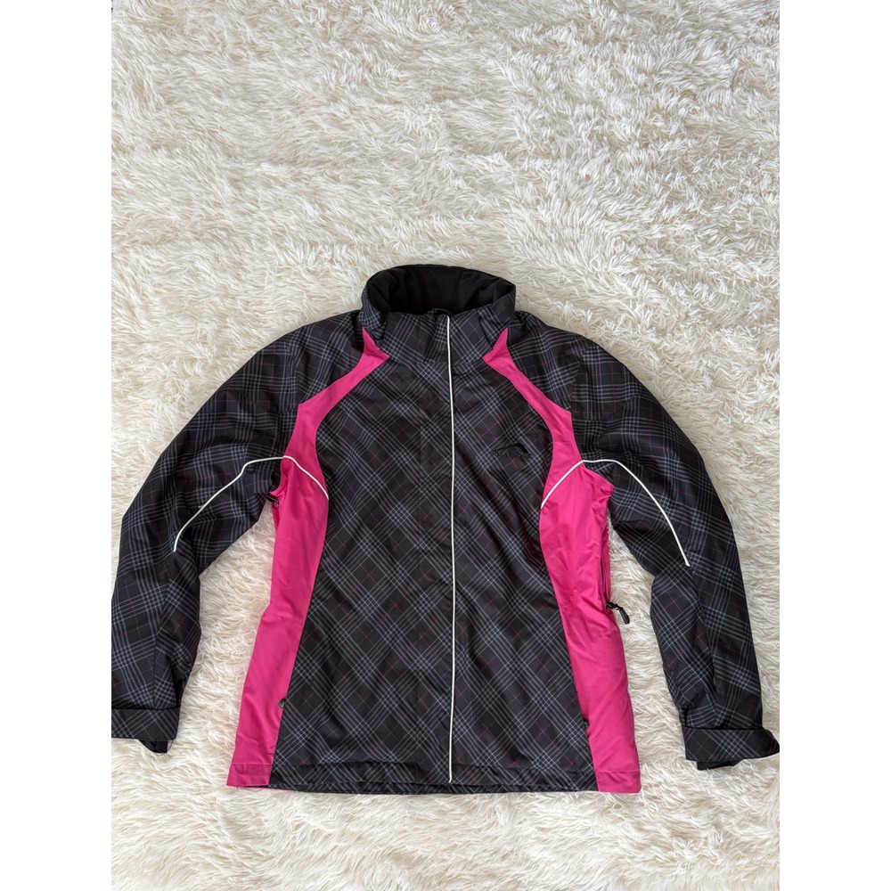 Polar Edge Womens Ski Snowboard Jacket Pink Plaid‎ Winter Coat